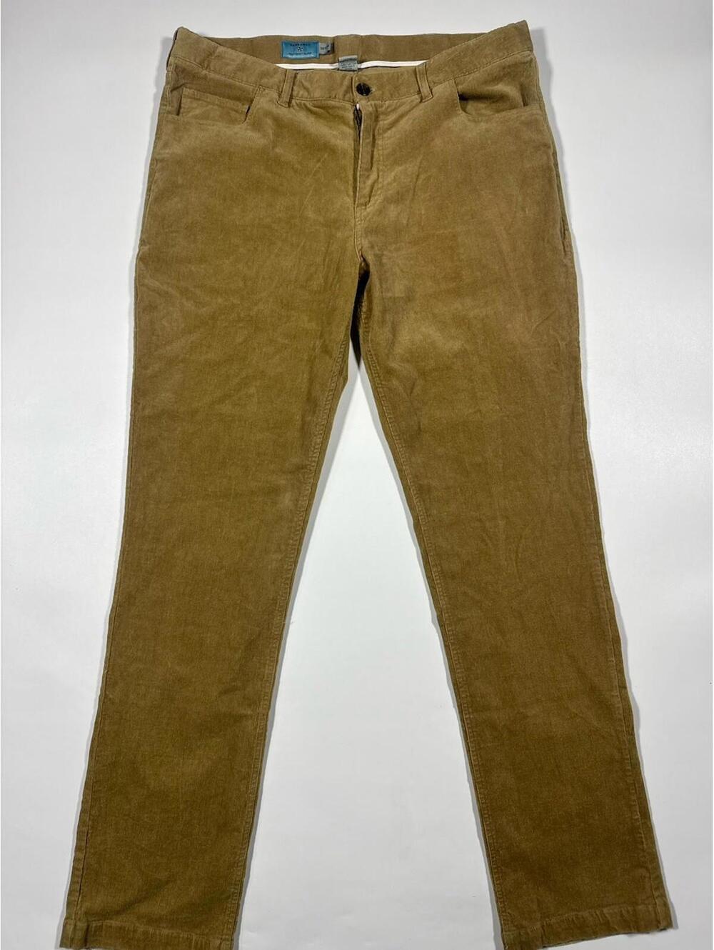 Castaway Men’s Brown Corduroy Pants 38x34 Straight Leg Cotton